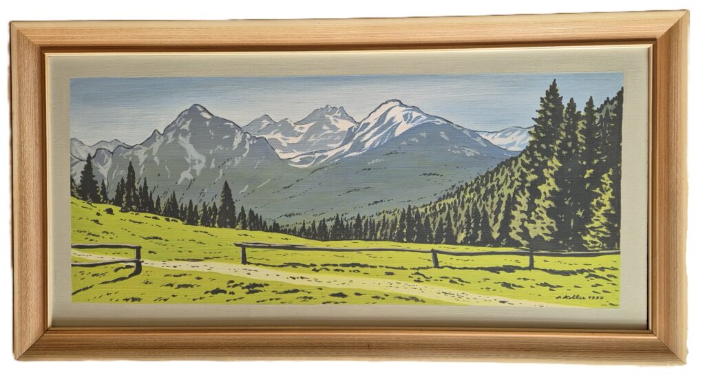 Július Koller tatry obraz